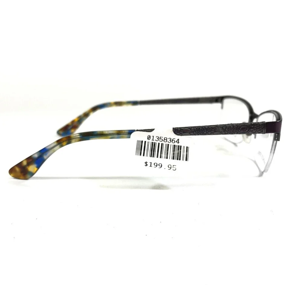 Guess Eyeglasses Frames GU2613 091 Purple Tortoise Cat Eye Half Rim 52-16-135